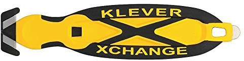 Klever Kutter Xchange Cutter, Box, Safety, Yellow, 12 Piece