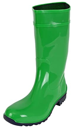 Regenliebe Damen Gummistiefel de Störtregen Regenstiefel Langschaft, Farbe:hellgrün, Größe:38 EU