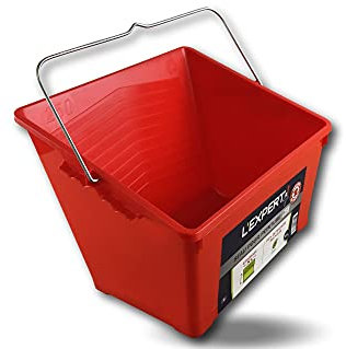 Lot de 3 seaux à peinture expert 250 | Nouvelle gamme Odobez | Bac asymétrique plan incliné | Grille d'essorage XXL | 8 litres | Support IML | Anse métallique | Poignées latérales | Kibros SOEXP250x3