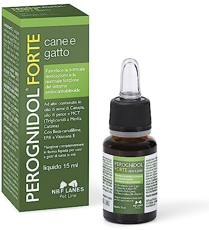 NBF Lanes | Perognidol FORTE Cane e Gatto, Gocce 15 ml, Favorisce la Normale Nocicezione e la Normale Funzione del Sistema Endocannabinoide