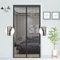 Mosquitera Puerta Magnetica, Mosquitera magnética, Cierre Magnético de Arriba a Abajo, Fácil Instalación sin Taladrar, Cortina Mosquitera para Sala de Estar, Dormitorio,Patio,Balcón,90x210CM (Negro)