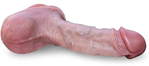 Reproduction Real Handmade Dildo, Adult Toy, Realistic Dildo with Suction Cup, Body-Safe Material, Stimulation G-spot and Anal Play for Men and Couples(Laber Contractor)