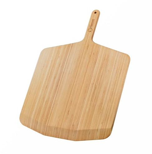 Chef Pomodoro 16-inch Bamboo Pizza Peel, Wooden Pizza Peel 16 Inch (41 cm), Pizza Paddle, Wood Pizza Board, Peel with Handle, Pizza Oven Accessories, Spatula