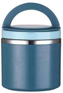 Pvczool Soup Vacuum for Hot Food, 1000 Ml Food Flask Stainless Steel Vacuum Insulated Food Jars with Handle Hot Container Vacuum 13.2 X 12cm