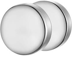 True Rebels Herren Ohrstecker aus Edelstahl silber 1 Stück