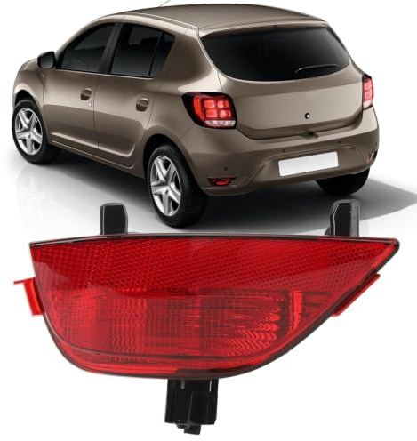lvifloae Carcasa de luz antiniebla Trasera Izquierda para Dacia Sandero MK2 MK3,antiniebla Trasero Izquierdo daci con Reflector de Repuesto 265605279R, Compatible con (Izquierda 265605279R)