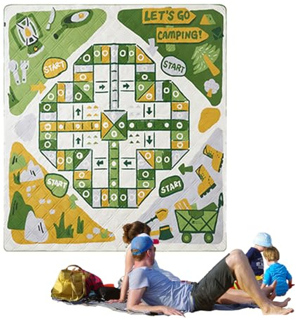 Tappetino da picnic per esterni, lavabile in lavatrice, coperta da picnic a tema gioco, per festival musicali, campeggio, stadio, spiaggia, soggiorno, prato,