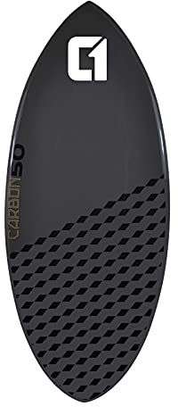 50 inch Kohlefaser Epoxy Skimboard, Kobaltgrau - leicht und stark für fortgeschrittene Skimboarder