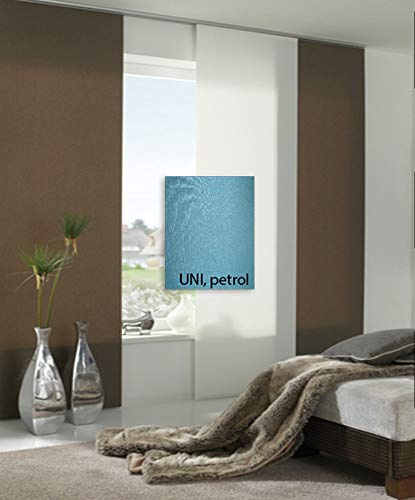 Maron Flächenvorhang Panel 60 x 245 cm Schiebe-Vorhang, Uni Petrol