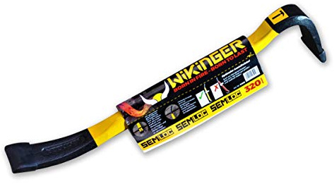 Semloc viking spikjärn 320 mm, extra lång design, smidd av kvalitetsstål, med extra bred nagelklåda (320 mm)