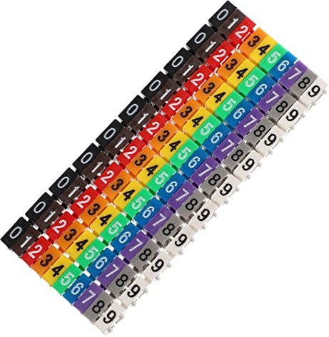 Wire Identifier Cable Labels 100pcs Plastic Reusable Cord Tags