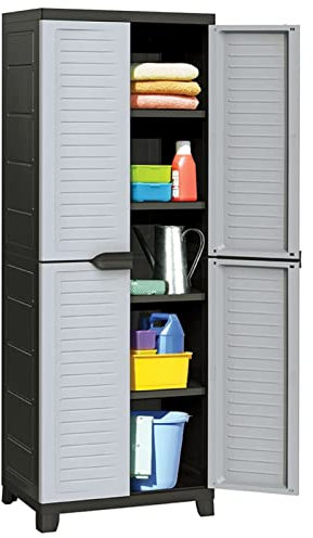 BaraSh Kunststoffschrank 65x45x181 cm Schrank Waschmaschinenschrank Badezimmerschrank Schmal