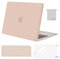 MOSISO Hülle Case Kompatibel mit MacBook Air 13 Zoll 2022 2021 2020 2019 2018 A2337 M1 A2179 A1932,Schutzhülle Cover&Tastaturschutz&Displayschutz&Aufbewahrungstasche,Kamel