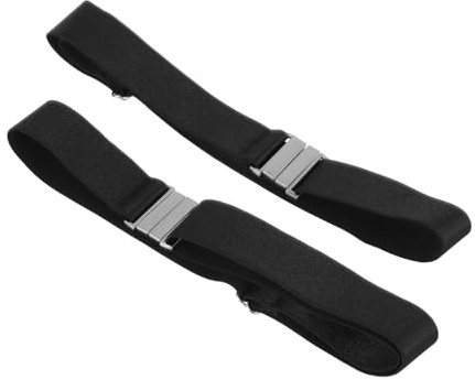 TOYANDONA Cinturones Ajustables para Calcetines Altos de Mujer, 2 Piezas Alta Elasticidad y Hebillas Regulables, Material Poliéster, Diseño Cómodo y Piel Amigable