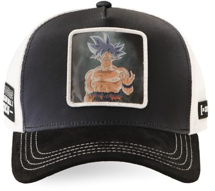 Capslab Casquette Enfant, Casquette Trucker Dragon Ball Super, Ajustable par Snapback, Noir Taille TU