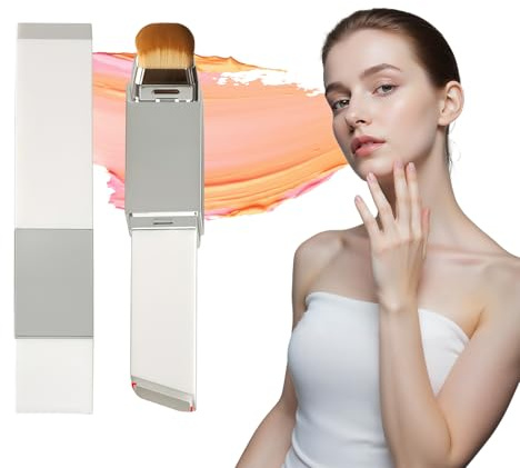THXFUNAREA Nouveau Pinceau Fond de Teint 2026, Applicateur à Poils Doux pour un Teint Uniforme, Brosse de Maquillage Coréenne Inspirée, Pour Fond de Teint Liquide et Crème
