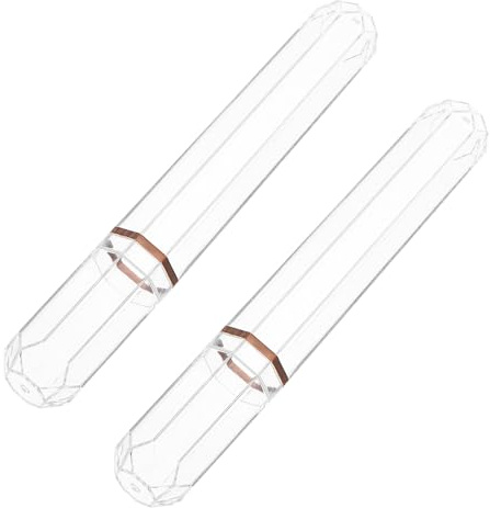 VOSAREA Étui à pour Rangement Sécurisé de Cigare Transparent 2pcs en Plastique avec Contrôle D'humidité lors d'activités et Stockage Quotidien