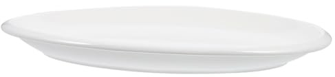 HINTRMENT Piatto di Pesce in Ceramica Bianco Resistente al Calore e Leggero per Carne Brasata e Barbecue, per Housewarming e Uso Quotidiano