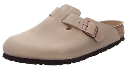 Birkenstock Boston ESD svart naturligt läder, Brun, 41 EU