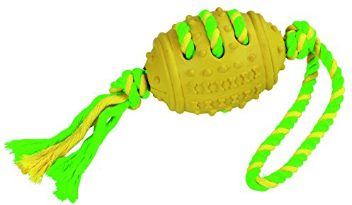 Kerbl Pet Ballon Football et sa Corde Caoutchouc/Coton, 42cm
