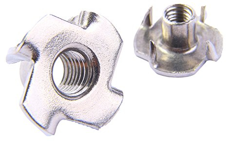 Einschlagmuttern M8 Edelstahl A2 (20 Stück) - Gewinde-Schlagmuttern Einpressmuttern V2A