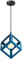 iDEGU Suspension Luminaire Moderne Lustre Forme Cube Lampe de Plafon de Style Géométrique en Métal E27 Plafonnier pour Chambre Salon Restaurant - 16CM, Bleu