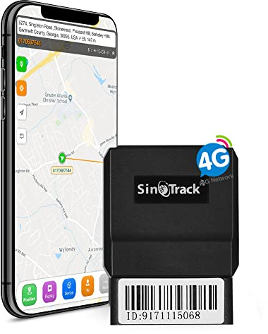SinoTrack GPS Tracker für Fahrzeuge, ST-902L 4G Echtzeit Fahrzeug OBD GPS Auto Tracking Gerät Locator, OBD II Tracker für Auto LKW Taxi mit Tracking System Keine monatliche Gebühr