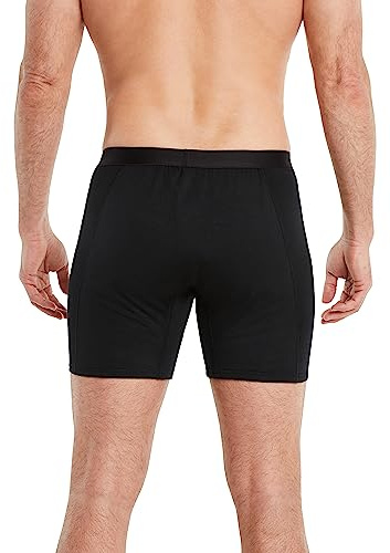 FINN Mutande Anti-Sudore da Uomo con Protezione Garantita Contro Macchie di Sudore e odori - Boxer antisudore per Una Forte Traspirazione sul Sedere - in Tessuto Lenzing® Modal Nero XXL