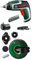 Bosch Home and Garden Bosch Akkuschrauber IXO (7. Generation; 3,6V; 2,0Ah; 5,5Nm; Set inkl. Winkel-Aufsatz; mit Mikro-USB-Kabel) + Bosch 2-in-1 Linienlaser Atino mit integriertem Maßband