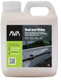 AVA Seal & Shine Detergent for Pressure Washers, 1L, Hydrophobic Coating, High Gloss Finish, 4+ Weeks Protection