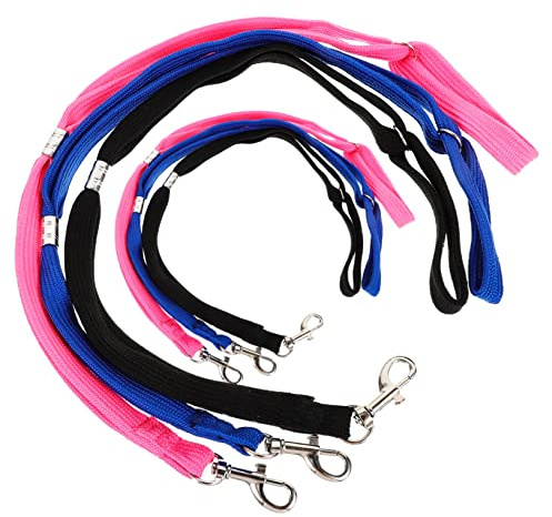 BELLIFFY Corda per Toelettatura Cani in Nailon Resistente 6 Unitá Anelli Regolabili per Bagno e Toelettatura Animali Domestici, Riduce di Pulizia