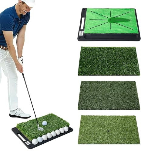 Tappetino da golf | Tappetino antiscivolo – Tappetino da golf con retro in – per uomini e donne, rilevamento del feedback dei sentieri oscillanti per interni ed esterni