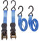 Pro User - Ratchet Tie Down Straps - 4m - Black - Pack of 2