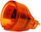 Electraline 71055 Schuko transparent Adapter Plug 10 A 230 V, Orange, Farbe: orange