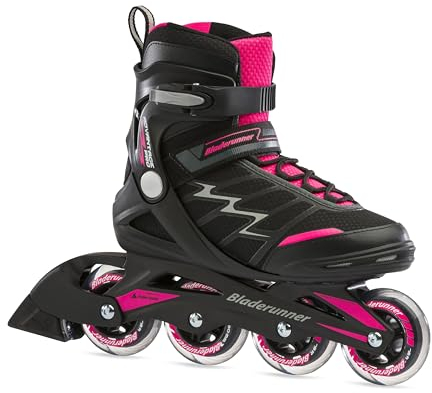 Bladerunner by Rollerblade Advantage Pro XT Damen Erwachsene Fitness Inlineskate, Schwarz und Pink, Inlineskates, 9