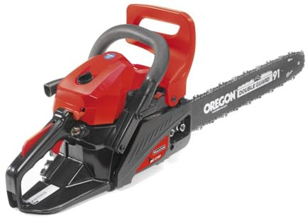 Mountfield MC 3720 Petrol Chainsaw 16 Oregon Bar, 37.2cc 2-Stroke Engine, Anti-Vibration, Primer Pump, Double Acting Chain Brake, Easy Start, Lightweight and Durable