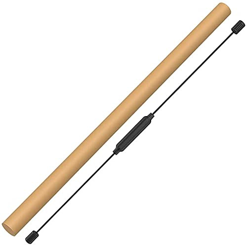 Pilates Reformer Plegable Barra de flexión Barra de ejercicios vibratoria, palo oscilante desmontable de 160 cm, fibra de vidrio, barra de ejercicios elástica para fortalecer los músculos, barra de