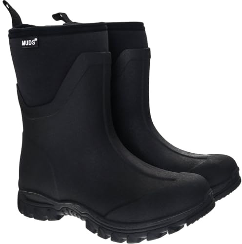 Muds Dovestone, Ladies Short Welly in Black
