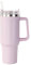 Tumblers Cup with Straw, Lid and Handle | 40oz/1200ml Stainless Steel Coffee Travel Insulated Stanleys Cup Mug | Leak Proof Vacuum Insulated Water Bottle for Hot Iced Drink baby pink