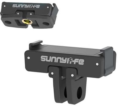JOYSOG Action Kamera Magnetische Adapterhalterung für OSMO Action 4/Action 3/Action 2 Schnellwechseladapter mit Anschlussadapter Verlängerungssockel Zubehör