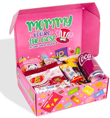 American Uncle Snack box - Idee regalo mamma compleanno, Festa della Mamma – box snack americani e internazionali da 20 prodotti