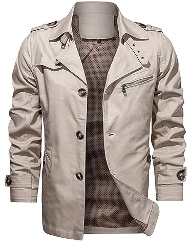 übergangsjacke Herren 152 Leichter Steppmantel Herren schwarz Lederjacken für Herren kurz schnittschutzjacke y2k Jacke Zip up Hoodie allwetterjacke Herren gefüttert