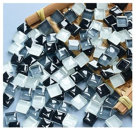 Mosaique Carrelage 1x1cm 600 pièces carreaux de mosaïque couleur mélangée pièces de verre de mosaïque for la décoration de la maison Kit de verre pièces de verre de mosaïque for l'artisanat Tesselles