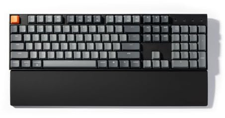 Keychron Silikon Handballenauflage Schwarz, Ergonomische Palm Rest für mechanische Tastatur K10 / C2 / C2 Pro