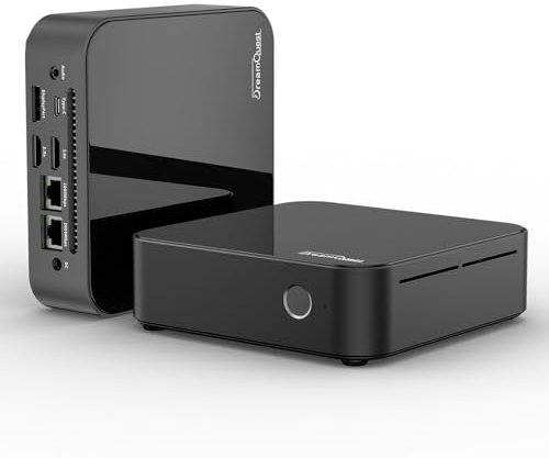 DreamQuest Mini PC Windows 11 Pro Intel N150 (bis zu 3,6 GHz) 16GB DDR4 512GB M.2 SSD Micro Desktop Computer mit HDMI Type-C Port, 2X Gigabit Ethernet/WiFi 5/BT 5/USB3.2 X4 für Business Office
