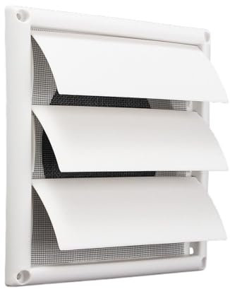 CYMMIYT Lüftungsgitter Air Vent 200x200x40mm Gitter Belüftung Abdeckung Kunststoff Weiß Wand Gitter Kanal Heizung Kühlung Vents for Küche Bad