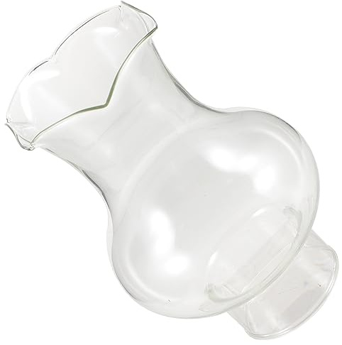 Futureoryy Paralume in Vetro Trasparente Per Lampada Olio Vintage Ricambio Per Lampada a Petrolio E Cherosene Piccolo Paralume 3.74X2.36X2.36In Ombra Leggera Protettiva Per Illuminazione Re