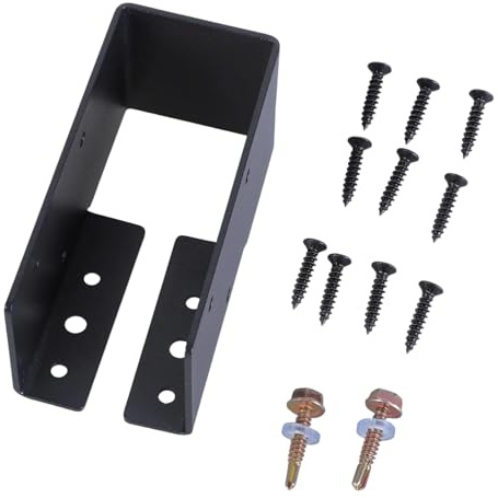 ROYJJ Regolabile Deck Post Ancoraggi Staffe di base Portatile Robusto Accessorio Rinforzato per Secure Deck Structure Outdoor deck bracket beam corrimano recinzione foglio di rinforzo