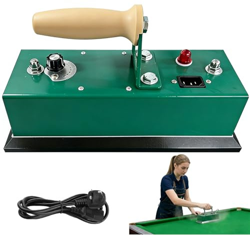 Billiard Table Cloth Iron, 300mm Billiards 350W Adjustable Temperature Pool Table Snooker Table Iron with Aluminum Plate for Billiard Clubs, Billiard Games Room, Playroom Room, Home Use