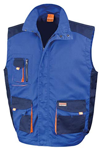 Result R317x Arbeitsschutzweste Lite, Königsblau/Marineblau/Orange, L